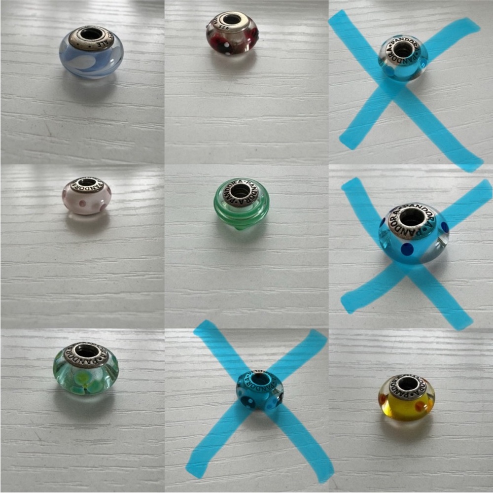 Pandora Murano glass charms